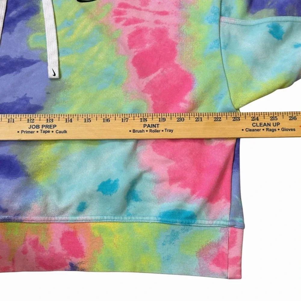 Nike Tie Dye Hoodie Womens Medium Colorful Pastel Pullover Sweatshirt DR8155-658